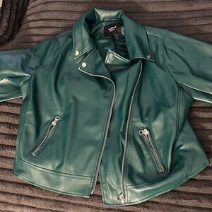 Green torrid asymmetrical torrid jacket size 2